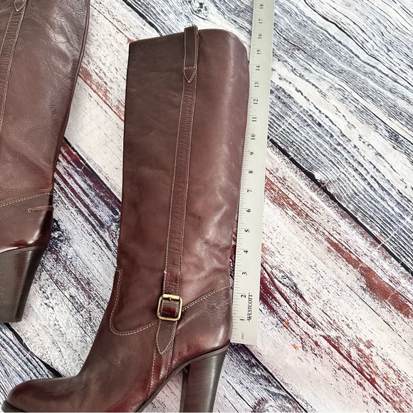 J. Crew Made in Italy Fine Leather Heeled Knee High Boots | 86193 - Picture 8 of 10